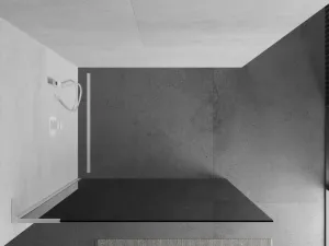 MEXEN/S - Kioto L Sprchová zástena WALK-IN 100 x 200, grafit, biela 800-100-103-20-40