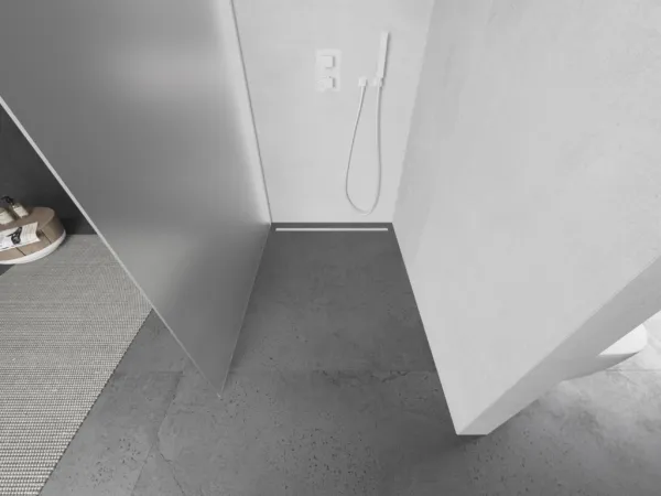 MEXEN/S - Kioto L Sprchová zástena WALK-IN 120 x 200, dekor, biela 800-120-103-20-30