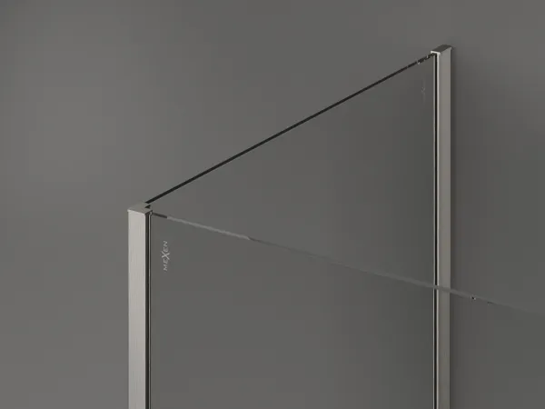 MEXEN/S - Kioto Sprchová zástena WALK-IN 110 x 75, transparent, nikel kefovaná 800-110-212-97-00-075