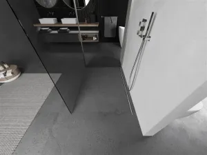 MEXEN/S - Kioto Sprchová zástena WALK-IN 110 x 75, transparent, nikel kefovaná 800-110-212-97-00-075
