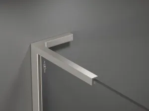 MEXEN/S - Kioto L Sprchová zástena WALK-IN 70 x 200, grafit, nikel kartáčovaná 800-070-103-97-40