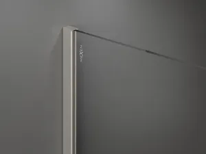 MEXEN/S - Kioto Sprchová zástena WALK-IN 100 x 200, transparent 8 mm, nikel kartáčovaný 800-100-101-97-06