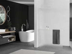 MEXEN/S - Kioto+ L Sprchová zástena WALK-IN s poličkou a držiakom uterákov 120 x 200, dekor, biela 800-120-123-20-30