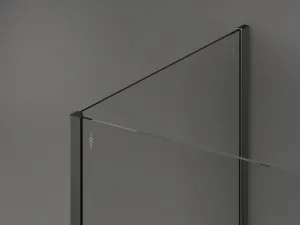 MEXEN/S - Kyoto Sprchová zástena WALK-IN 100 x 85, transparent, grafit kartáčovaná 800-100-212-66-00-085