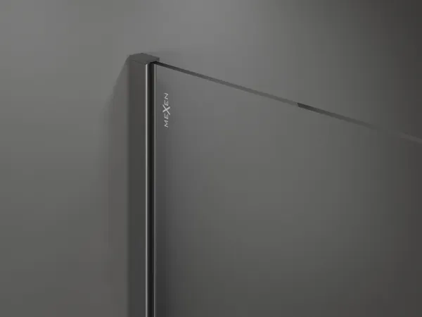 MEXEN/S - Kyoto Sprchová zástena WALK-IN 110 x 200, grafit 8 mm, grafit metal 800-110-101-95-40