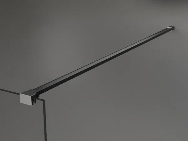 MEXEN/S - Kyoto Sprchová zástena WALK-IN 90 x 200, grafit 8 mm, grafit metal 800-090-101-95-40