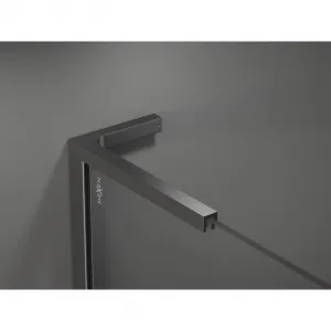 MEXEN/S - Velar L sprchovací kút, posuvné dvere 100 x 70, grafit, grafit kartáčovaná 871-100-070-43-66