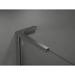 MEXEN/S - Velar L posuvné sprchové dvere 100, grafit, grafit metal 871-100-003-41-95