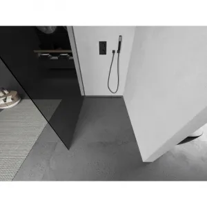 MEXEN/S - Kyoto L Sprchová zástena WALK-IN 90 x 200, grafit, grafit metal 800-090-103-95-40