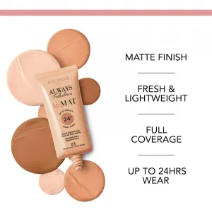 Bourjois Air Mat zmatňujúci make-up odtieň 02 Vanilla 30 ml