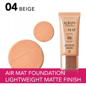 Bourjois Air Mat zmatňujúci make-up odtieň 04 Beige 30 ml