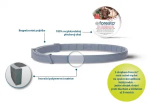 Obojok proti kliešťom Foresto pre psov a mačky 38 cm (pod 8kg)