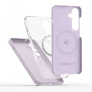 Tech-Protect Liquid Silicone MagSafe kryt na Samsung Galaxy S25 Plus, fialový