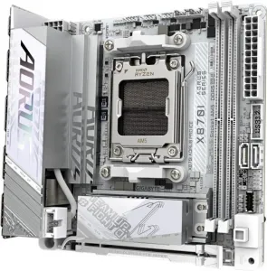 GIGABYTE MB Sc AM5 X870I AORUS PRO ICE, AMD X870, 2xDDR5, 1xHDMI, 1xThunderbolt, WiFi, Mini-ITX