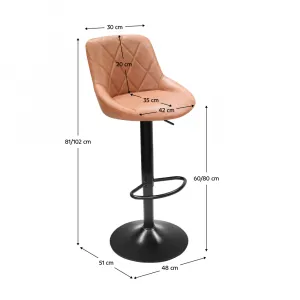 Barová stolička TERKAN NEW Tempo Kondela Černá