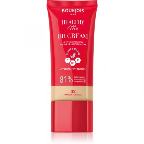 Bourjois Healthy Mix Clean & Vegan BB Cream BB krém odtieň 02 Vanilla 30 ml