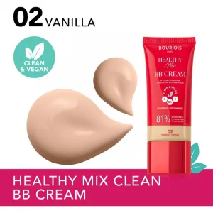 Bourjois Healthy Mix Clean & Vegan BB Cream BB krém odtieň 02 Vanilla 30 ml