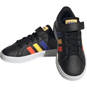 adidas GRAND COURT 2.0 EL K Detská voľnočasová obuv, čierna, veľkosť
