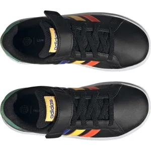 adidas GRAND COURT 2.0 EL K Detská voľnočasová obuv, čierna, veľkosť