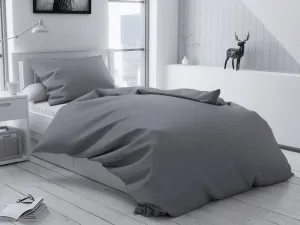 Bavlnené obliečky Lux sivé knoflík