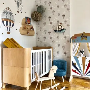 Bellamy Detská postieľka HOPPA 70 x 140 cm s úložným boxom