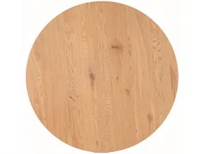 Dubový jedálenský stôl s čiernymi nohami TETIS 100x100