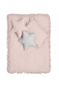Bellamy Ľanové obliečky do postieľky DUSTY PINK, vel. M