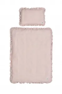 Bellamy Ľanové obliečky do postieľky DUSTY PINK, vel. M