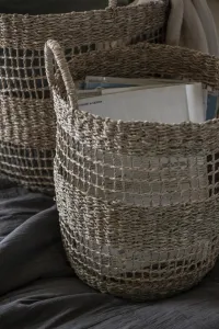 IB Laursen Úložný okrúhly kôš s rukoväťami - rôzne veľkosti Veľkosť: M