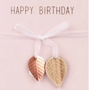 Räder Papierové prianie k narodeninám HAPPY BIRTHDAY s drevenou ozdobou