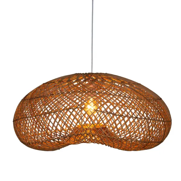 Ratanová závesná lampa JENNY