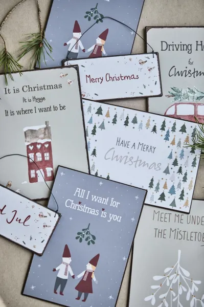 IB Laursen Plechová ceduľa HAVE A MERRY CHRISTMAS