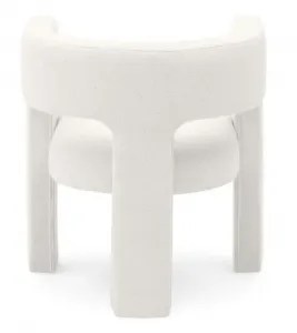 Biele designové kreslo ALPAH B