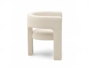 Svetlo béžové dizajnové kreslo ALPAH LOOP