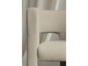 Tmavo béžové dizajnové kreslo ALPAH LOOP