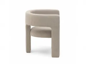 Tmavo béžové dizajnové kreslo ALPAH LOOP