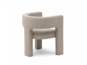 Tmavo béžové dizajnové kreslo ALPAH LOOP