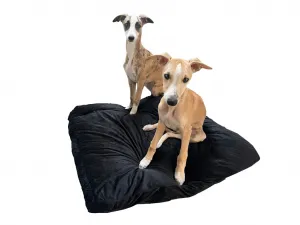 Mäkký vankúš pre psa ROYAL PET 75x60 cm, čierny