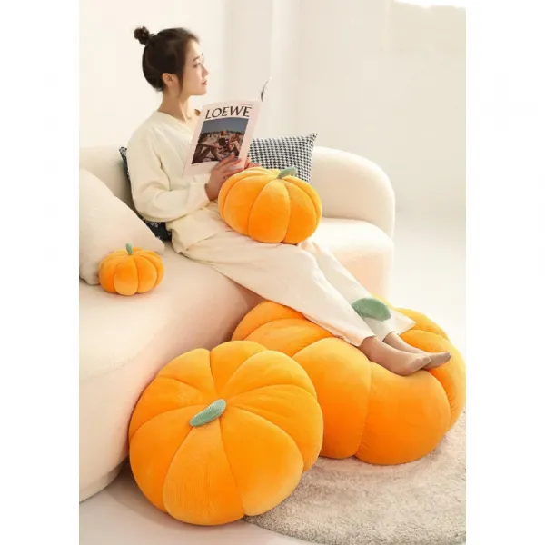 Dekoračný vankúš v tvare tekvice PUMPKIN 35 cm, ružový