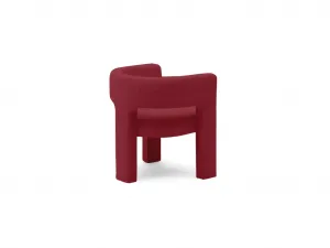 Vínové designové kreslo ALPAH B VELVET