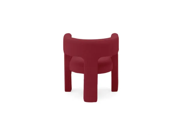 Vínové designové kreslo ALPAH B VELVET