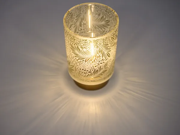 Sklenená LED dekorácia SOLUNA Veľkosť: L