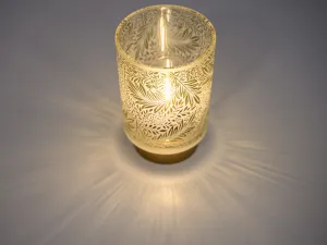 Sklenená LED dekorácia SOLUNA Veľkosť: L