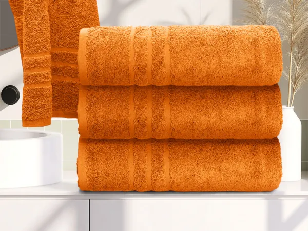 Osuška Comfort Maxi 100x180 cm oranžová, 100% bavlna