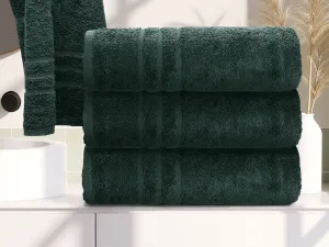 Osuška Comfort 70 x 140 cm tmavozelená, 100% bavlna