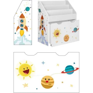Detská knižnica KIDS 62,5x29,5x70 cm biela