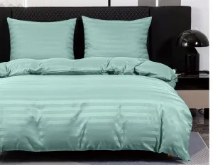 Hotelové obliečky z mikrovlákna JASMINE mentolové - prúžok 2 cm Rozmer obliečok: 70 x 90 cm | 140 x 220 cm