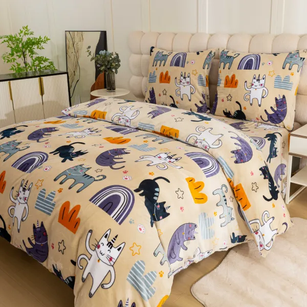 Obliečky mikroplyš PURRSLEEP béžové Rozmer obliečok: 2 ks 70 x 90 cm | 200 x 220 cm