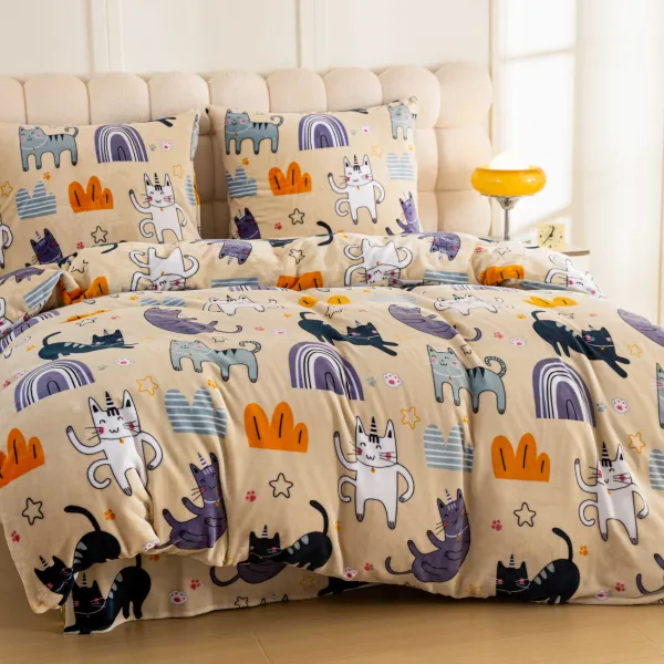 Obliečky mikroplyš PURRSLEEP béžové Rozmer obliečok: 2 ks 70 x 90 cm | 200 x 220 cm