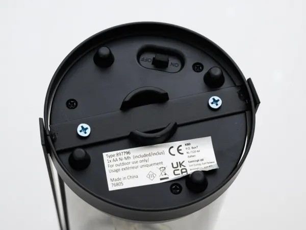 Solárna lampa LANTERN GREY 46 cm sivá